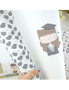 Graduada laminated paper sheet | Septiembre by Alúa Cid