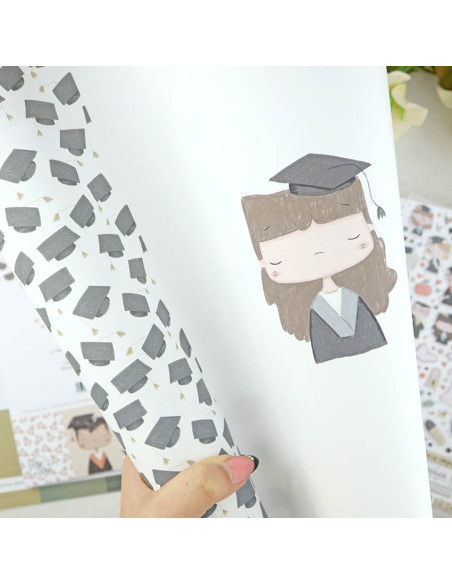 Graduada laminated paper sheet | Septiembre by Alúa Cid