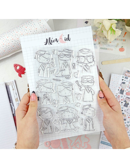 Septiembre clear stamps set | Alúa Cid
