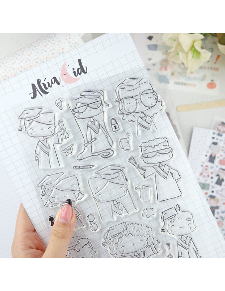 Septiembre clear stamps set | Alúa Cid