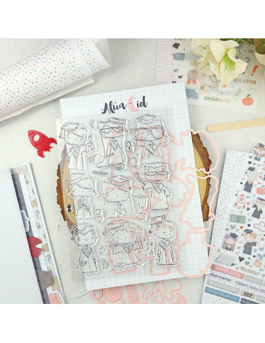 Septiembre stamps & dies set | Alúa Cid