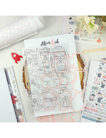 Septiembre stamps & dies set | Alúa Cid