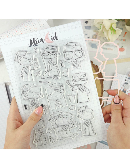 Septiembre stamps & dies set | Alúa Cid