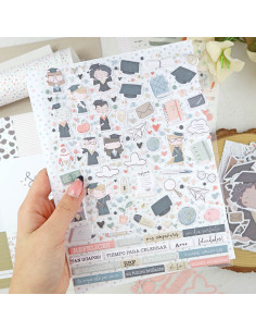 Septiembre puffy stickers | Alúa Cid design