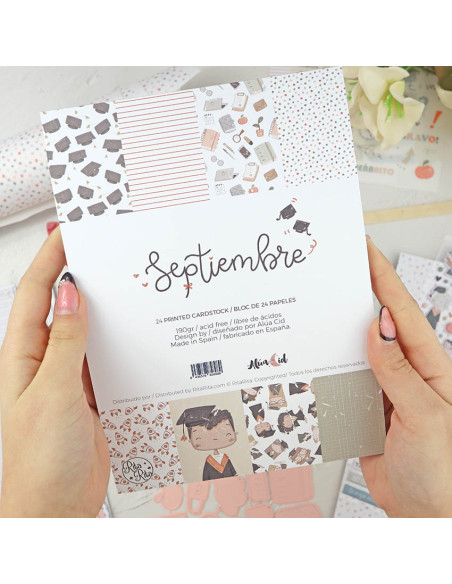 Septiembre 6x8" paper pad | Alúa Cid design