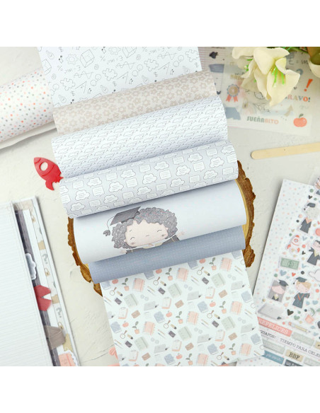 Septiembre 6x8" paper pad | Alúa Cid design