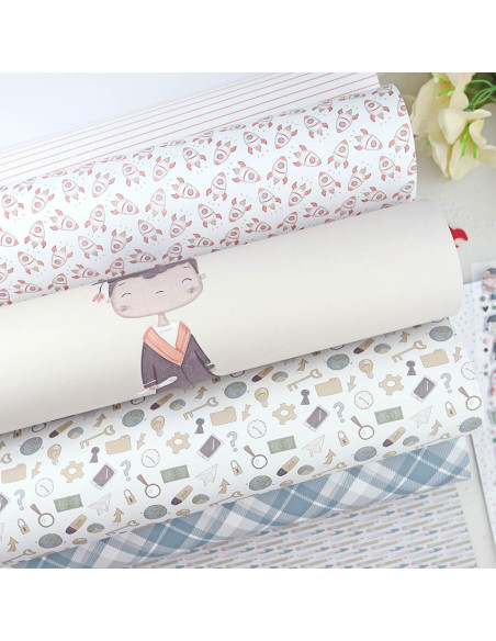 Septiembre 12x12" paper pad | Alúa Cid design