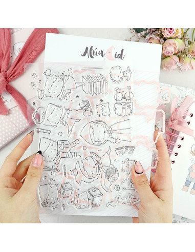 De Cuento stamps & dies set | Alúa Cid