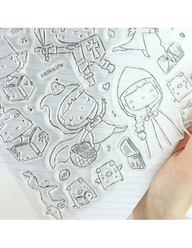 De Cuento clear stamps set | Alúa Cid