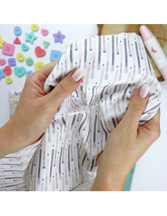 5m De grafito printed fabric | Ohana Creativa by Alúa Cid
