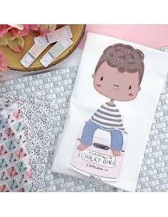 Joel Chalky Printed panel fabric | Ohana Creativa by Alúa Cid 2
