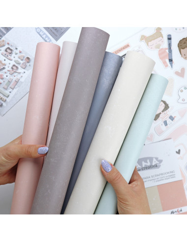 Ohana Creativa Solid & Special paper Kit by Alúa Cid