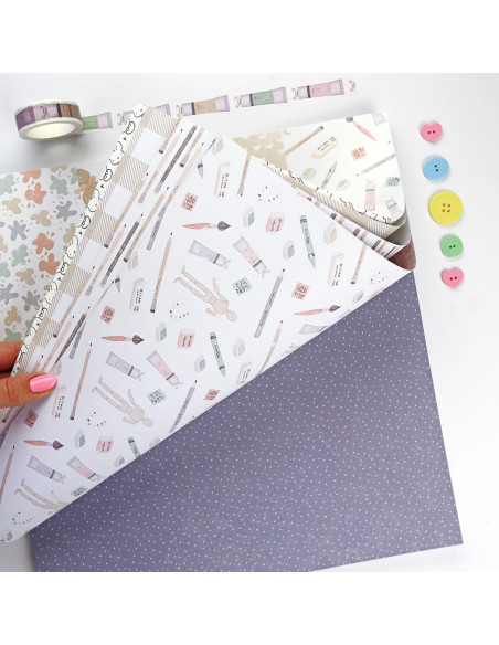 Ohana Creativa 12x12" paper pad | Alúa Cid design
