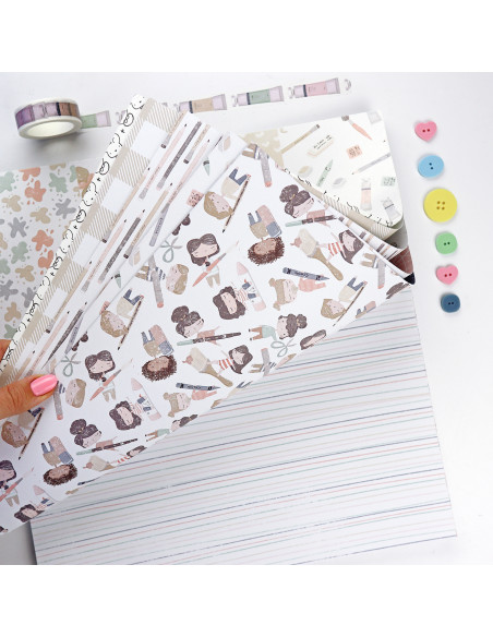 Ohana Creativa 12x12" paper pad | Alúa Cid design