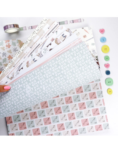 Ohana Creativa 12x12" paper pad | Alúa Cid design