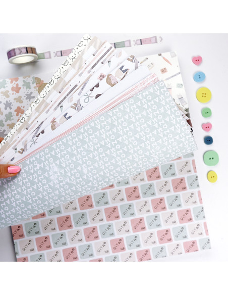 Ohana Creativa 12x12" paper pad | Alúa Cid design