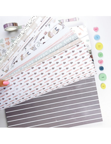 Ohana Creativa 12x12" paper pad | Alúa Cid design