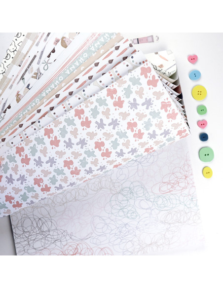 Ohana Creativa 12x12" paper pad | Alúa Cid design
