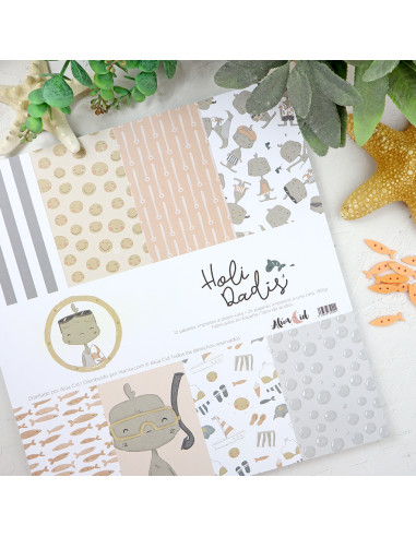 Holidadis 12x12" paper pad | Alúa Cid...