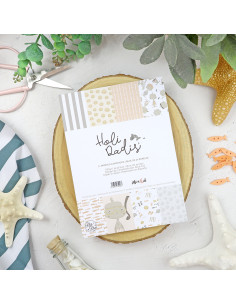 Holidadis 6x8" paper pad | Alúa Cid design