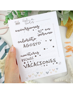 Holidadis Phrases puffy stickers | Alúa Cid design 2