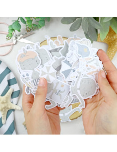 Holidadis Ilustrations die-cuts set | Alúa Cid