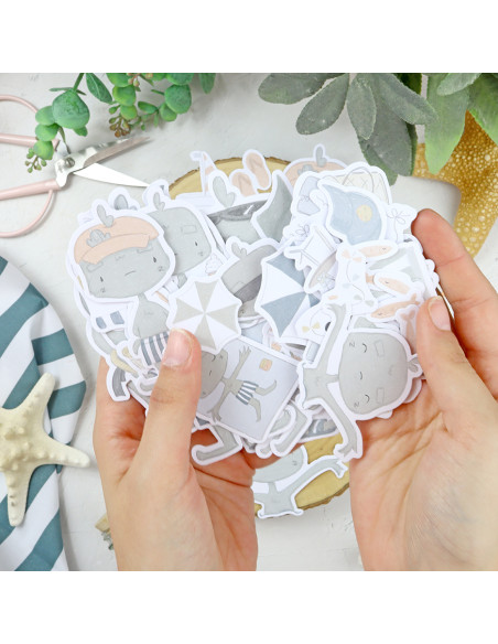 Holidadis Ilustrations die-cuts set | Alúa Cid