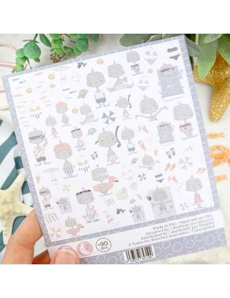 Holidadis Ilustrations die-cuts set | Alúa Cid