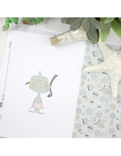 Snorkel laminated paper sheet | Holidadis by Alúa Cid