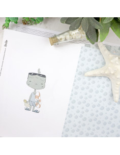Día de playa laminated paper sheet | Holidadis by Alúa Cid