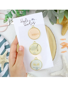 Holidadis metallic charms set | Alúa Cid design