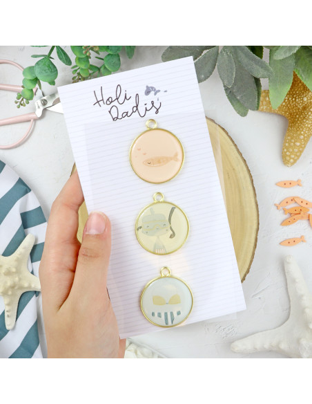 Holidadis metallic charms set | Alúa Cid design