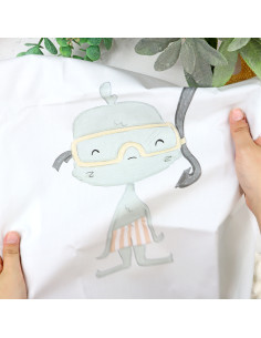 Snorkel Printed panel fabric | Holidadis by Alúa Cid 2