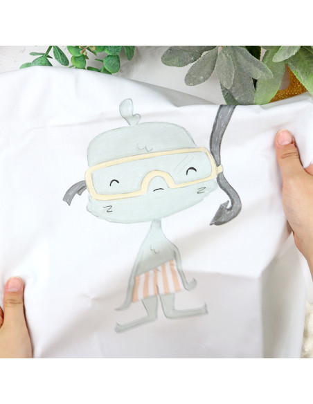Snorkel Printed panel fabric | Holidadis by Alúa Cid