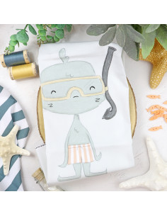 Snorkel Printed panel fabric | Holidadis by Alúa Cid