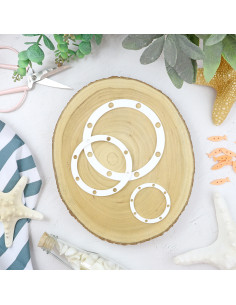 Set of 3 acrylic frames Ojo de Buey | Alúa Cid design 2