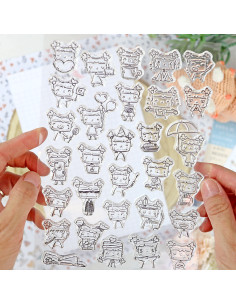 Croqueta clear stamps set | Alúa Cid