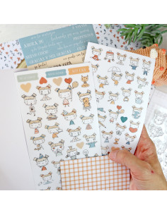 Croqueta stickers set | Alúa Cid design