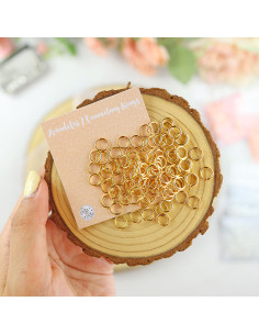Gold Connecting Rings