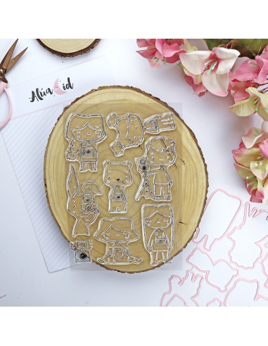 Selphy stamps & dies set | Alúa Cid