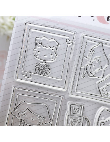 Polaroid stamps & dies set | Alúa Cid