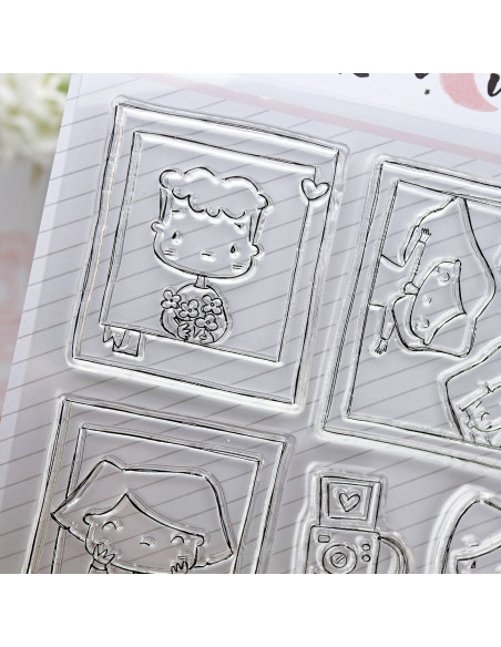 Polaroid stamps & dies set | Alúa Cid