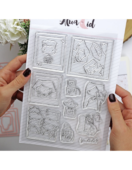 Polaroid stamps & dies set | Alúa Cid