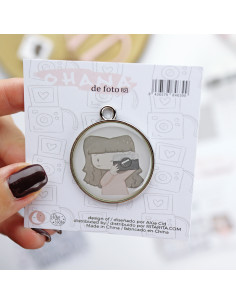 Ohana de Foto metal charm | Alúa Cid design