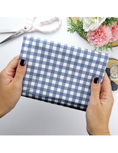 5m Vichy Navy printed fabric | Ohana by Alúa Cid