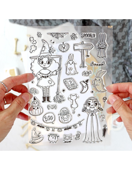 Witch Party stamps & dies set | Garbancita Alicia