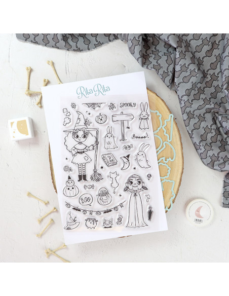 Witch Party clear stamps set | Alúa Cid