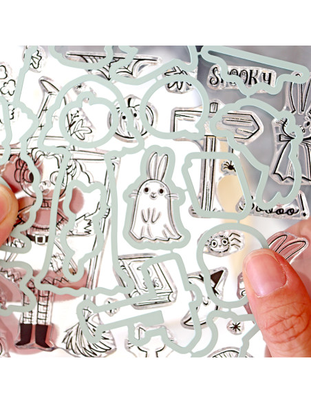 Witch Party stamps & dies set | Garbancita Alicia