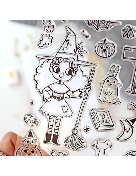 Witch Party clear stamps set | Alúa Cid