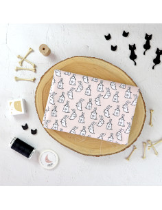 Rabbits printed fabric | Witch Party by Garbancita Alicia and Alúa Cid
